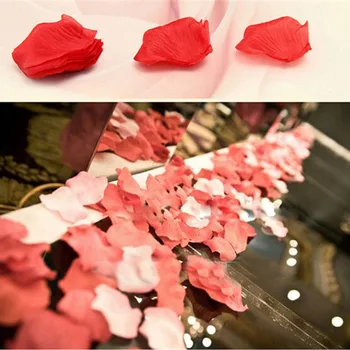 100vnt Šilko Rožė Gėlių Žiedlapiai vestuvėms Šalies Stalo Dekoracijos