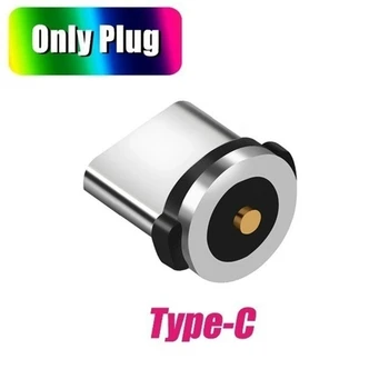 10PC/SET Apvalus Magnetinis Kabelio 8 Pin Tipas-C Žvakės Greito Įkrovimo Telefoną Magnetas Įkroviklio Kištuką