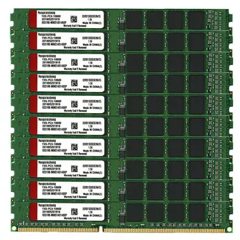 10pieces nustatyti DDR3 4 GB RAM 1333Mhz PC3-10600 DIMM Darbalaukio 240 Smeigtukai 1,5 V NON ECC 2RX8