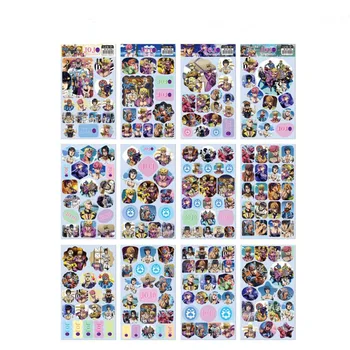 12 Lapų/Set Mielas Anime JoJos Keistų Nuotykių Cosplay Surinkimo Lipdukai, Nešiojamas Bagažo Dienoraštis Foto Albumo Lipdukai, Žaislai