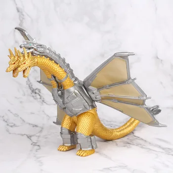 18CM Godzilla Karalius Ghidorah Godzilla Monstras PVC Modelio Tris Vadovauja Dragon Dinozaurai Veiksmų Skaičius, Žaislų Dovana