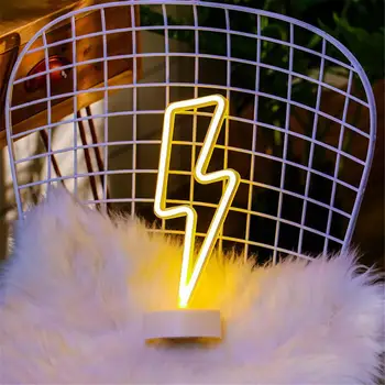 1pc LED Neon Light Meno Pasirašyti Miegamojo Puošmena Vaivorykštė Naktį Lempa Bazės Šalies Namų, Atostogų Miegamojo Puošimas Kalėdų Dovana