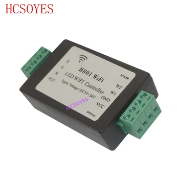 1pcs H801 WiFi RGBW LED Valdiklis DC5-24V Įvestis;4CH*4A Produkcija