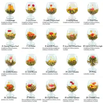20 Vienetų Žydi Įvairių Gėlių Rankų Darbo Gėlių Arbata Kinijos Žydėjimo Kamuolius Vaistažolių Amatų Gėlių, Dovanų Pakavimas