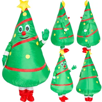 2020 M. Naujo Dizaino Kalėdų Cosplay Kostiumai, Pripučiami Svetimų Kostiumų Suaugusiems Vaikams Mielas Santa Claus Susprogdinti Drabužis Šalis Suknelės
