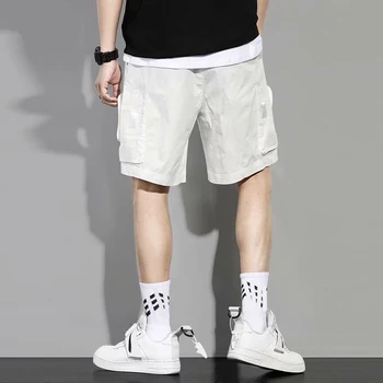 2021 Krovinių Šortai Harajuku Vyrų Vasaros Šortai Atsitiktinis Sporto Šortai Hip-Hop Streetwear Raišteliu Vyrų Drabužiai Bėgiojimo Kelnės