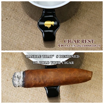 2021 NAUJAS COHIBA Klasikinės Keraminės 2 in 1 Cigarų Poilsio Peleninę Montecristo Puodelis Raundas 1 Lizdas Cigarų Turėtojas