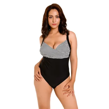 2021 Naujas Gabalas Sulaužytų gėlių V-kaklo Moterų maudymosi kostiumėlį seksualus maudymosi Kostiumėliai, kelnės Vasaros Paplūdimio didelis Didelis dydis spausdinimo Plaukti kostiumas