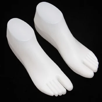 2vnt Balta Koja Manekeno Kojų Lėlės, Manekenai Moterų Kojinės Moterų Pėdų Sox Ekranas Pelėsių Trumpas Gyvulių Kojinės