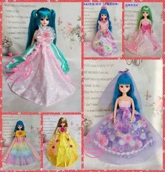 30cm Lėlės Suknelė Mados Drabužių, rankų darbo apranga, Barbie Lėlės, už licca Reikmenys, Žaislai Geriausias Mergaitė 
