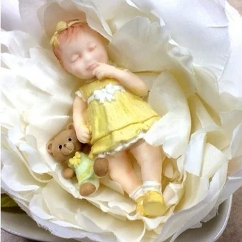 3D Berniukas Mergaitė Baby Doll Padengti Silikono Tortas Pelėsių Kūdikių Šalies Minkštas Tortas Dekoravimo Priemonės Pyragas Apdaila Priedai