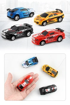 4 spalvų Kūrybos Kokso Gali Nuotolinio Valdymo Micro Lenktynių Mini RC Automobilis su Šviesa, Žaislas, Skirtas Berniukas, Vaikams, Vaikų dieną Mažųjų Gimtadienio Dovana