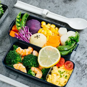 700ml Nešiojamų Japonijos Priešpiečių Dėžutė Maisto Konteineryje Bento Box ekologiškos Kviečių Šiaudų Lunchbox Vaikams Maisto Dėžutę
