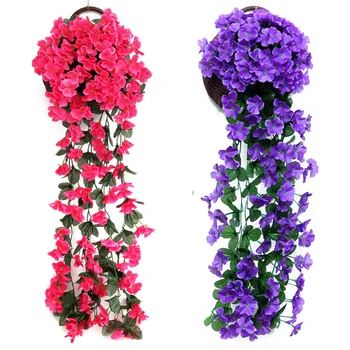 75CM Violetinių Dirbtinių Gėlių Vynuogių Namų Dekoro Sankt Valentin Deco Maison Kambarys Vestuves Prekių Sienos Kabo 