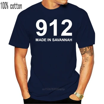 912 Made in Savannah T-Shirt Gruzijos GA Pasididžiavimas Tee Marškinėliai