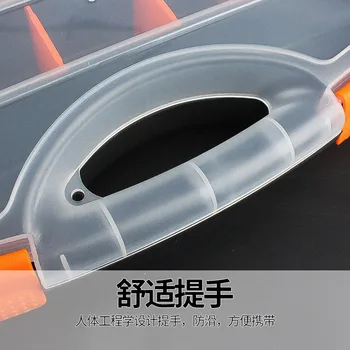 ABS Plastikinės Dėžutės Varžtas talpinimo Metalo Dalys Aparatūros Įrankis Nešiojamų Atsuktuvas Klasifikacija Komponento Lange Atveju