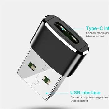 Adapteris USB 3.0 vyrų ir moterų tipas / C OTG USB3.0 A Adapteris USB C Konverteris, skirtas Macbook Nexus 