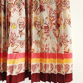 AELESEEN kilimo ir tūpimo Tako Mados Plisuotos Vasaros Suknelė Moterims 2021 Dizaineris Gėlių Spausdinti Lankas Nėrinių Ilgas Elegantiškas Šalis Atostogų Suknelė