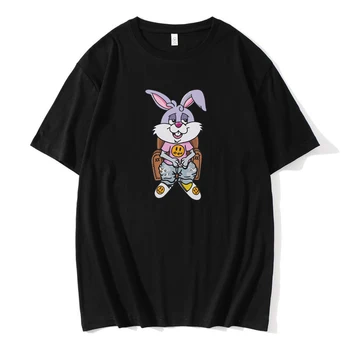 Anime Rilakkuma Spausdinimo Streetwear Harajuku Mados Tendencija Indie Estetinės Negabaritinių Vyrų Drabužiai Grafinis T-shirts