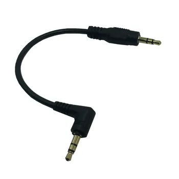 Audio Laidas 3.5 mm Aux Laidus Aukso chromu padengtas 3,5 mm Jack Audio Kabelis Automobilių Ausinių MP3/4 Telefono Garsiakalbį Papildomas Kabelis 0.1 m