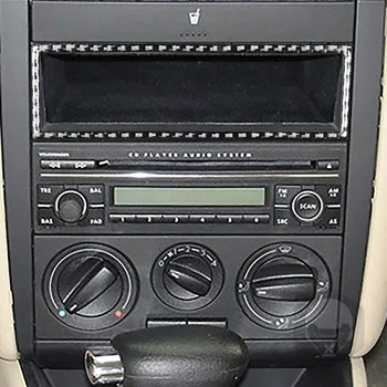 Automobilio Anglies Pluošto Interjero CD Skydelis Saugojimo Rėmo Dangtis Apdaila Įklija, Golf 4 Ir Jetta Bora MK4 R32 GTI 1999-2004 Priedai