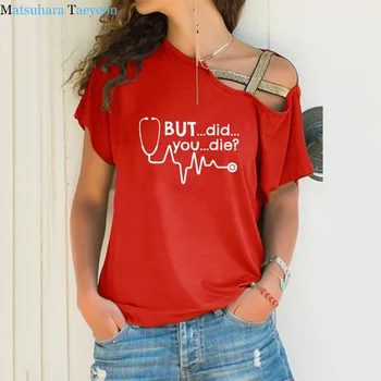 Bet ar Jūs Mirti, Gydytojas Medicinos Studentas Paramedic Juokingi Marškinėliai Moterims marškinėliai Medvilnės trumpomis Rankovėmis Nereguliarus Tvarstis Marškinėlius Viršų