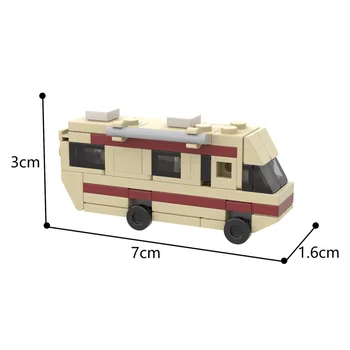 BreakingbadED Klasikinis Walter White Pinkmaned Virimo Lab RV Autobusų Mini modelių Kūrimo Blokus, Plytas Švietimo Žaislai Vaikams Dovanų