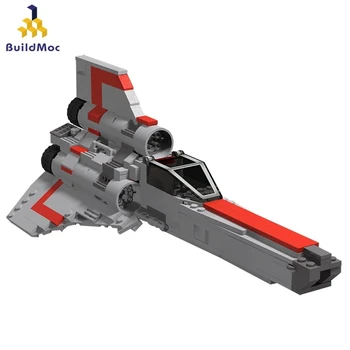 BuildMOC Battlestar-Galacticas Kolonijinės Viper MKII Kovotojas Space Battleship Robotechs Erdvėlaivis, nelyginant Žaislai, Dovanos Vaikams