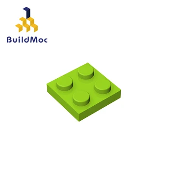 BuildMOC Suderinama Su Surenka Dalelių Plokštė 3022 2x2 Statybinių Blokų Dalys 