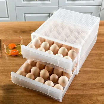Buitinių Kiaušinių Laikymo Dėžutė Stalčių-Tipo, Šaldytuve Talpinimo Plastiko Skaidrus Kukulis Lauke Dvigubo Sluoksnio Kiaušinių Dėklas