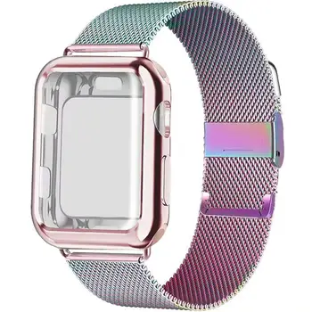 Byloje+diržu, Apple Watch Band 44mm 40mm 42mm 38mm smartwatch diržo magnetinio milano linijos apyrankę iWatch serijos 6 5 4 3 se