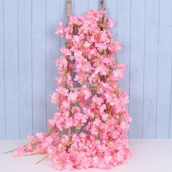 Cherry blossom Rotango Vestuvių Arkos apdaila Vynuogių Dirbtinės gėlės Namų dekoro 