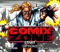 Comix Zone 16 bitų MD Žaidimo Kortelės Sega Mega Drive Genesis