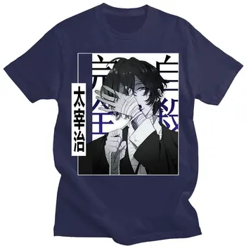Cool t-shirt dazai osamu mados modelis t-shirt trumparankoviai vyrų hip-hop prarasti negabaritinių marškinėliai Harajuku print T-shirt