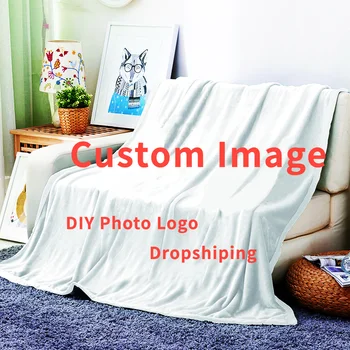 Custom Anime Flanelė Mesti Antklodę Asmeninį Foto Logotipą, Vilnos Antklodės Sofa Dovanų Pritaikyti 