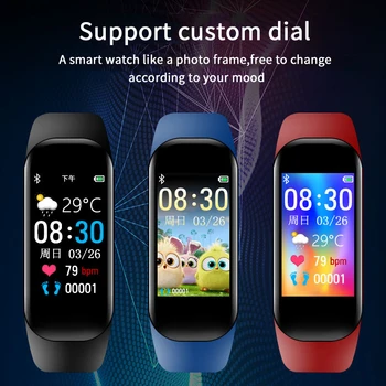 Custom Dial 2021 Smart Apyrankę Sporto Juostos Fitness Tracker Vyrai, Moterys, Vaikai už Xiaomi 