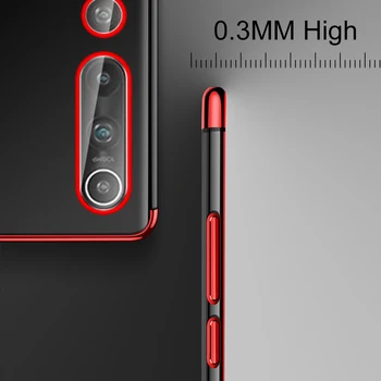 Danga TPU Dėklai Xiaomi Mi 10 10T Note10 Pro Ultra Lite Jaunimo Minkšto Silikono atsparus smūgiams Galinį Dangtelį Pastaba 10Pro 10Ultra 10Lite