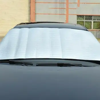 Du Kartus Ausis Automobilio Priekinio Stiklo Skėtį Nuo Saulės Aukštos Kokybės Stiklas Saulės Pavėsyje Dangtelio Raštas Lazerio Tirštėti Uv Shield Saulės Skydelis Dangtis