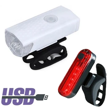 Dviračio Šviesos USB Įkrovimo 300 Liumenų 3 Režimas Dviračių Priekiniai Šviesos Žibintas, Dviračio priekinis žibintas Dviračių LED Žibintuvėlis Dviračių Priedai