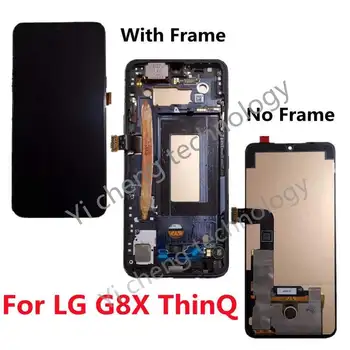 Dėl LG G8s Ekranas LMG810, LMG810EAW Touch LG G8X Ekrano skaitmeninis keitiklis Asamblėjos G8X ThinQ v50s LCD