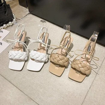 Elegantiškas Kulkšnies Vestuvių Moterų Mulų Želė Moterims, batai Atidaryti Kojų Moterų Batai Aukštakulniai Sandalai A502