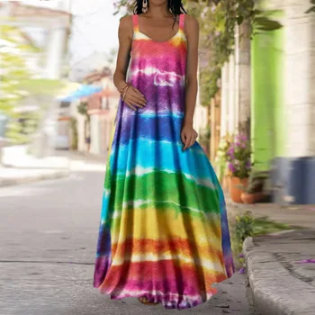 Elegantiškas Laisvas Drugelis Spausdinti Šalis Suknelės 2021 Seksualus Spageti Dirželis Paplūdimio Maxi Suknelė Vasaros Moterų Atsitiktinis Ilga Suknelė Be Rankovių