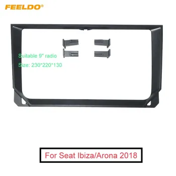 FEELDO Automobilių Garso 2DIN Fasciją Rėmo Adapteris Seat Ibiza 2018 9