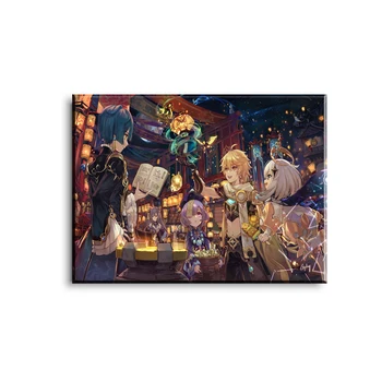 Genshin poveikio Žaidimas plakatas Žibintų Festivalis žaidimas namų dekoro hd tapyba, sienų tapyba, miegamojo anime Studijų Miegamasis Baras, Kavinė Sienos