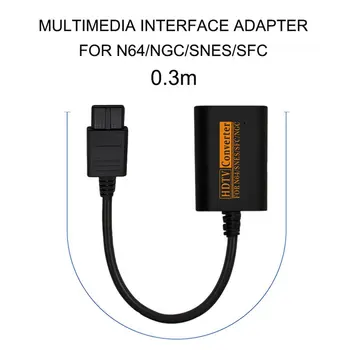 HDMI suderinamus Jungiklis Konverteris N64 SNES NGC SFC HDTV Vaizdo Scart Kabelis Patogus Splitter Žaidimų Konsolės Perskaičiavimo