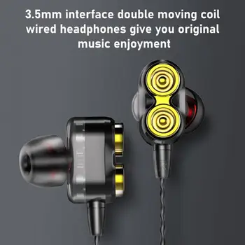 In-ear Ausinės, Quad-core Triukšmo Mažinimo ABS Lengvas Pažangiųjų Laidinio ausis įkišamos Ausinės 20-20000Hz 20Ω 99dB/mW