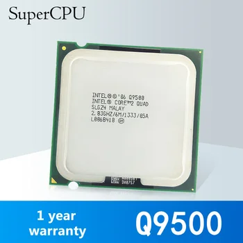 Intel Core 2 Quad Q9500 2.83 GHz Quad-Core CPU Procesorius L3 6M 95W LGA 775 1333 Darbalaukio Darbo
