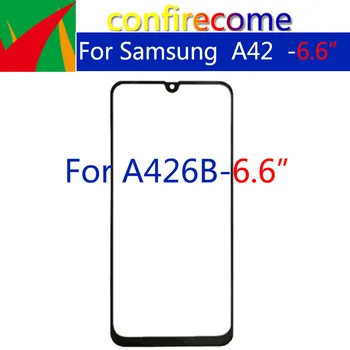Išorinis Ekranas Samsung Galaxy A42 6.6 colių Priekyje Touch Panel LCD Ekranas Iš Stiklinį Dangtelį Objektyvo Remontas, Pakeisti Dalys
