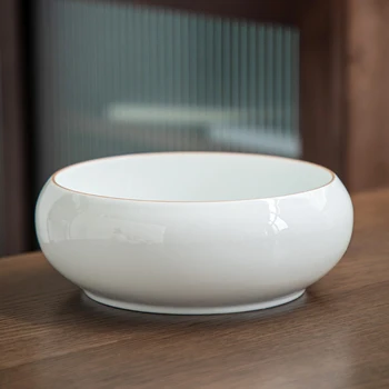 Japonų Stiliaus Balta Arbata Plauti Priedai Didelės Porceliano Arbatos Plauti Dubuo Rinkinys Keramikos Jar Kinija Japonesa Te Teaware DH50CX