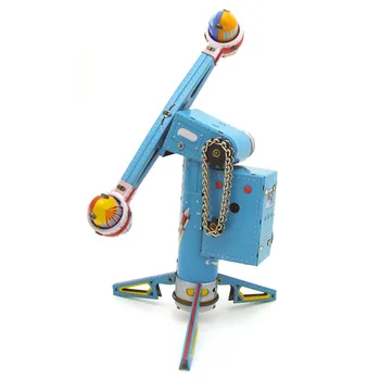 [Juokingi] Suaugusiųjų Kolekciją Retro Vėjo iki žaislas Metalo Skardos Pramogų parkas pasukti raketų velnio ratas Prisukamas žaislas modelis senovinių žaislų